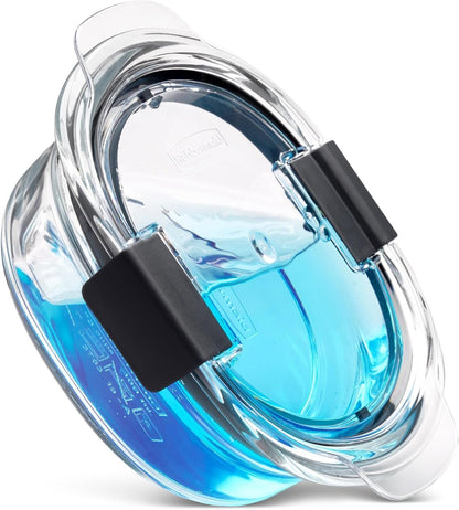 Rubbermaid Brilliance Glass Food Storage Containers, Assorted Sizes, Set of 9, BPA-Free, Leak-Proof, Clear