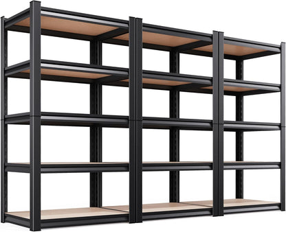 Garage Shelving-3000 lbs 5 Tier Storage Shelves,Adjustable Heavy Duty Metal Shelving Unit and Storage Large Wire Rack,Utility Steel Shelf for Warehouse Industrial Pantry Basement 71"x46"x18"
